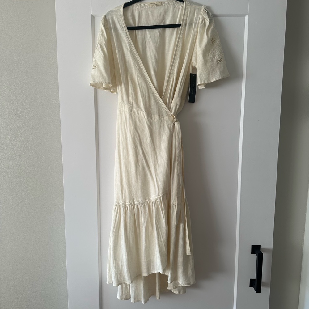 LOVESTITCH Cream High Low Dress